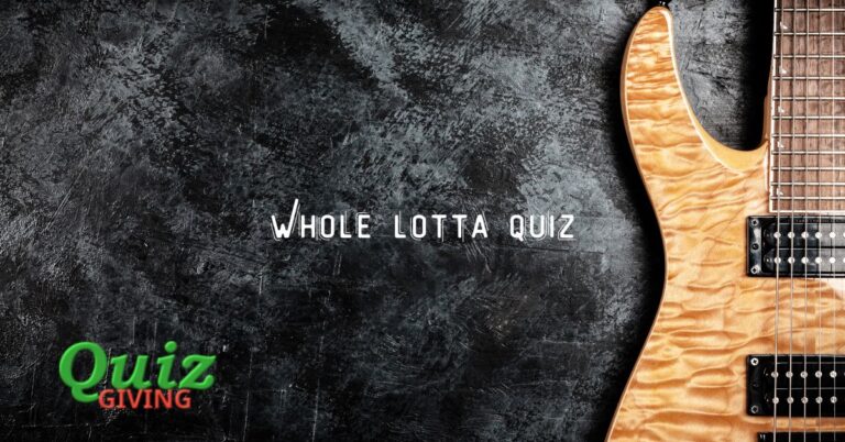 Quiz Giving - Music Trivia - Whole Lotta Quiz The Led Zeppelin Challenge!